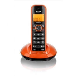 Telefone Elgin 42TSF760L00 Sem Fio Laranja Com Identifcador de Chamadas e Viva-Voz - 26475