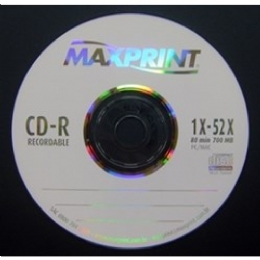 CD-R MAXPRINT PRINTABLE 700MB/80MIN 52X - 22648