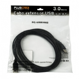 CABO EXTENSOR M/F USB 3 METROS - 21496