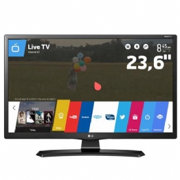 TV Monitor Smart LED 23,6" HD LG 24MT49S-PS com Wi-Fi, WebOS, Conversor Digital Integrado, Screen Share, Cinema Mode, HDMI e USB - 24548